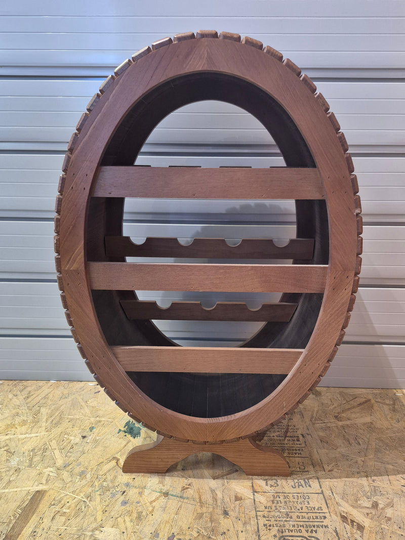 10 Bottle Wooden Barrel Wine Rack Made In Spain Hijos De Antonio Alguacil