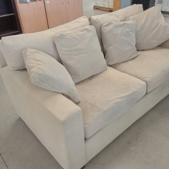 75"W Beige Love Seat