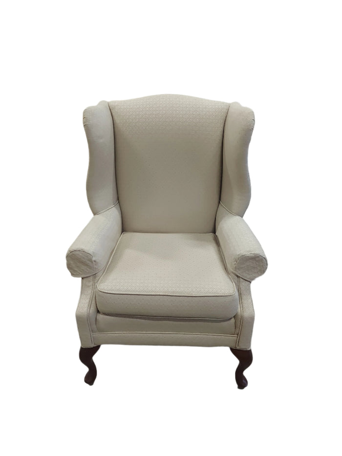 Cream Wingback Armchair