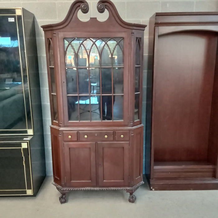 40"W 2-Piece Wooden Corner China Cabinet