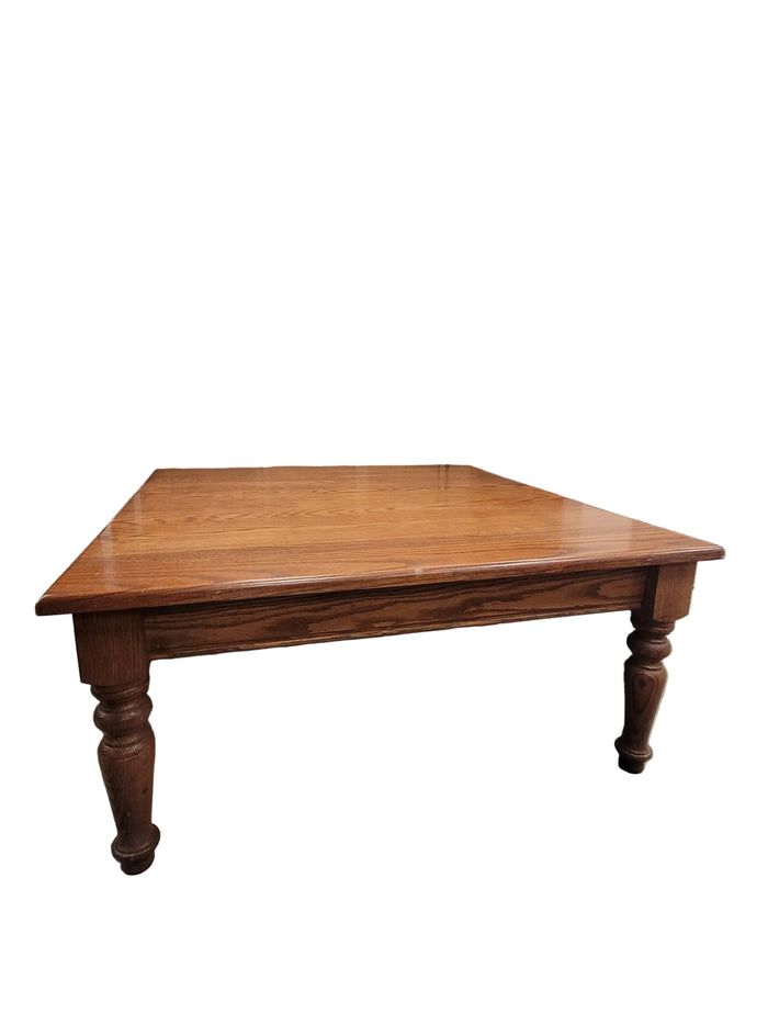 Square Solid Oak Coffee Table