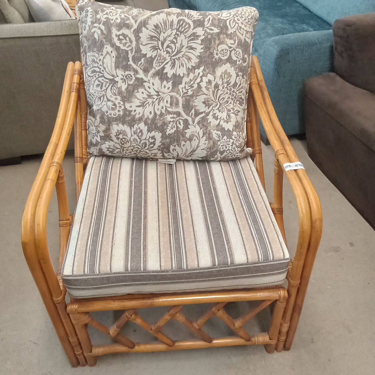28"W Rattan Patio Armchair