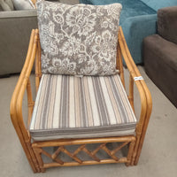 28"W Rattan Patio Armchair