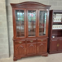 52"W 2-Piece Curio Cabinet