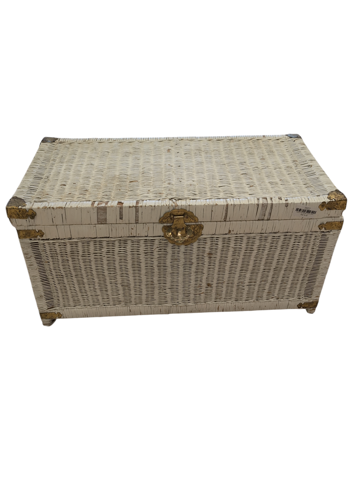 White wicker Storage Box #JS56