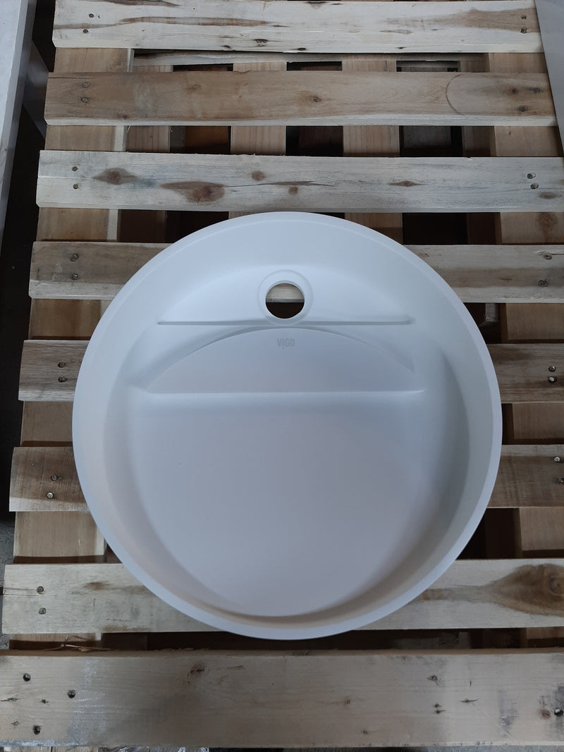 Vigo Starr Round Matte Stone Bath Sink