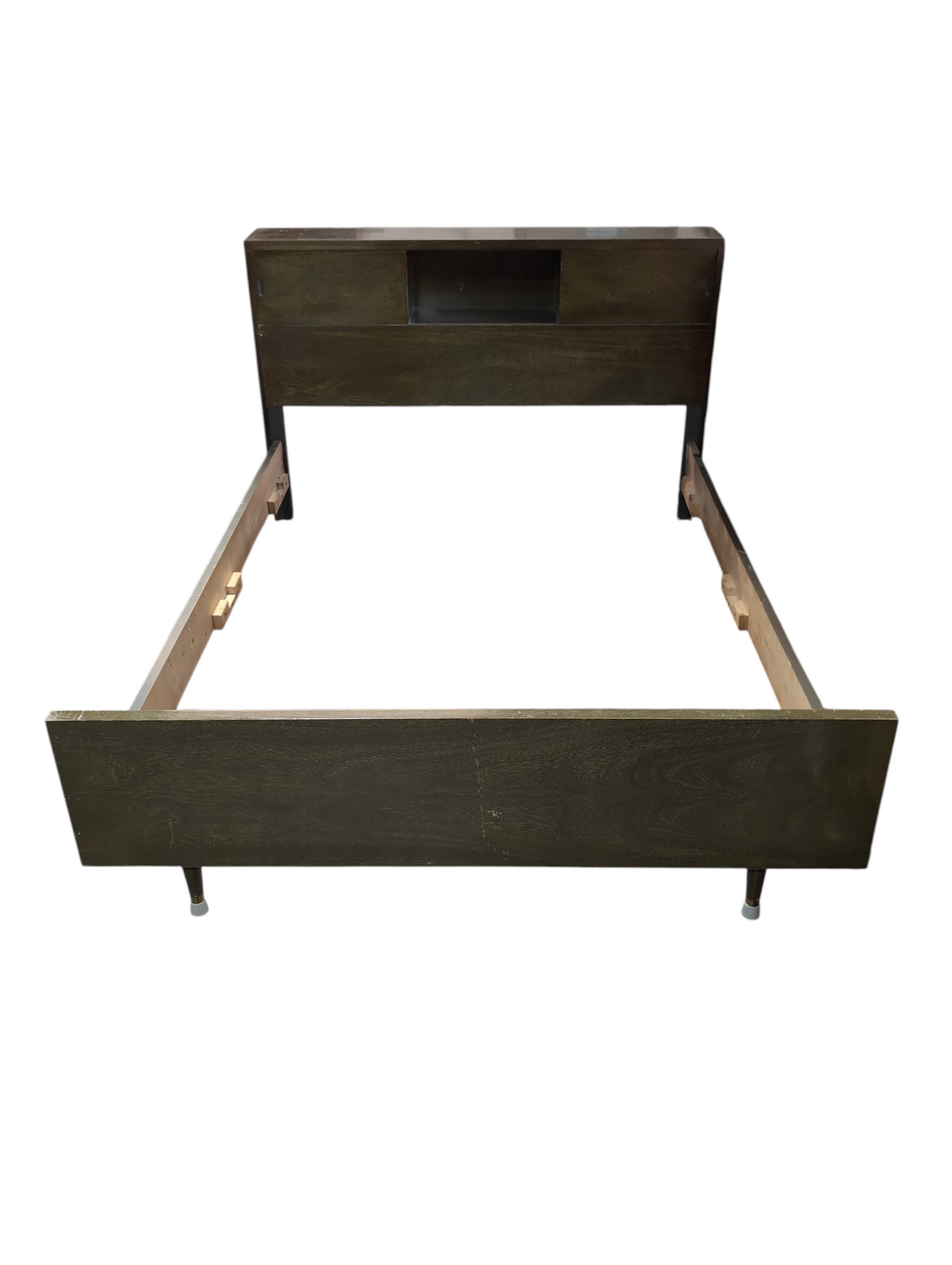 Dark Green Full XL Wooden Bedframe