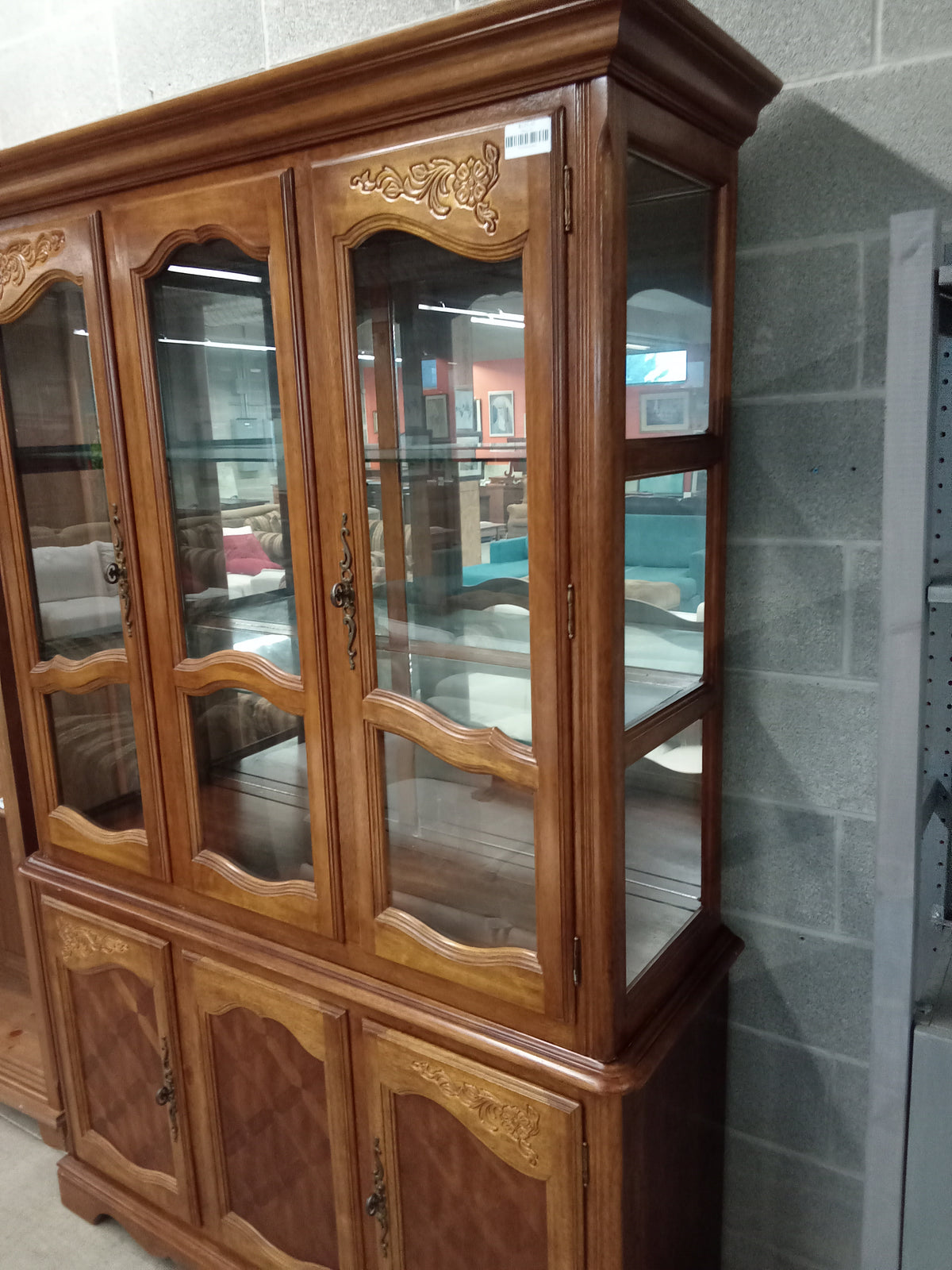 54"W Display Cabinet with Glass Doors