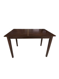 Dark Brown Wooden Dining Table w/ 4 Chairs