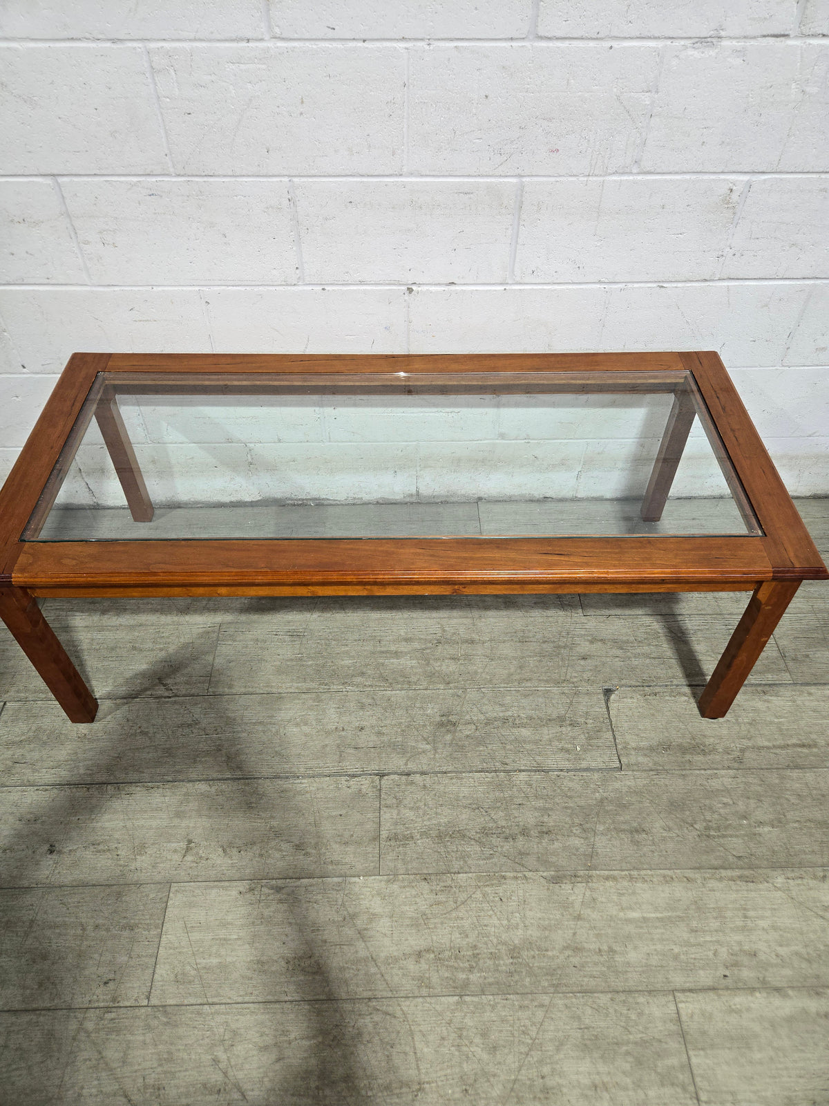 Glass-Top Coffee Table