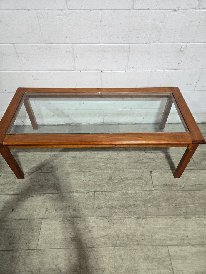 Glass-Top Coffee Table