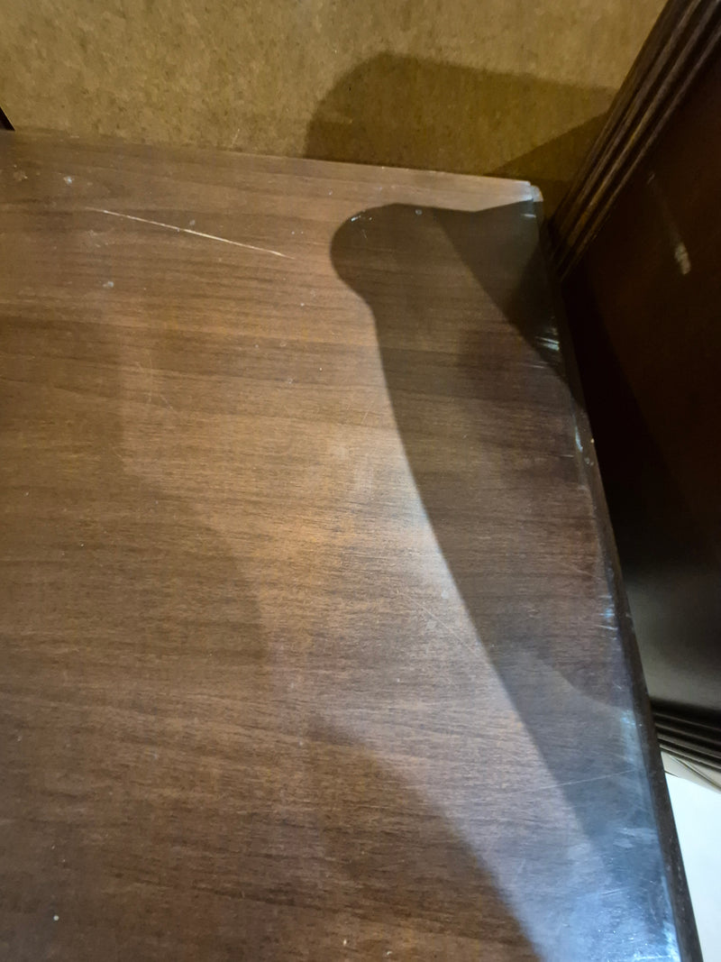 68"W TV Stand with Glass Doors and Drawers