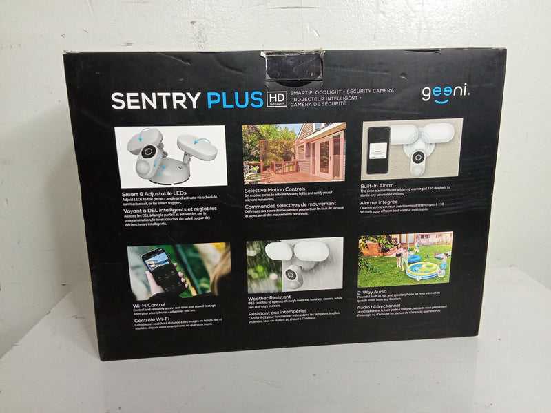Motion Sensor Smart Floodlight Camera 1080p HD - White