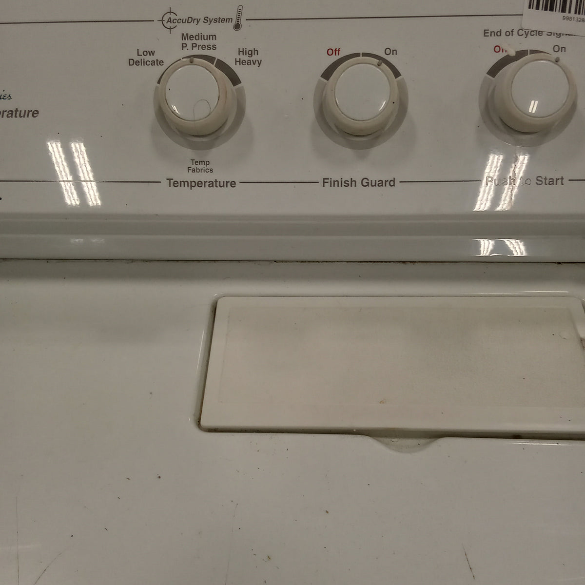 29"W White Electric Front Load Dryer