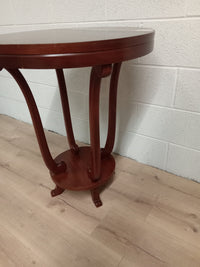 25"W Round Wooden End Table