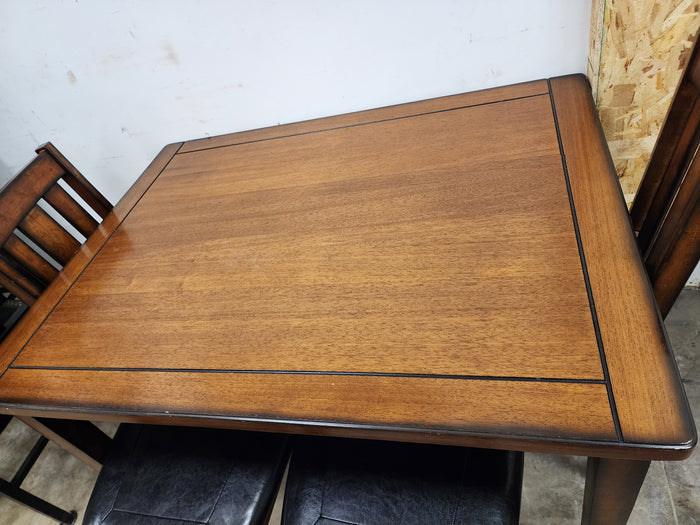 Dark Wood 5 Piece Dining Set