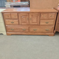 63"W 6-Drawer Dresser with Single Cupboard