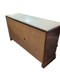 Wooden Credenza w/ Marble Top