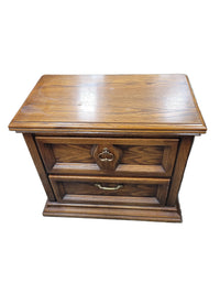 80's Style Oak Nightstand