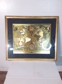 Map Of The Known World Framed Print