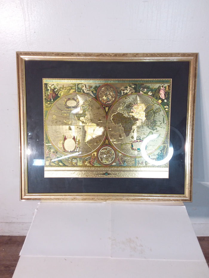 Map Of The Known World Framed Print
