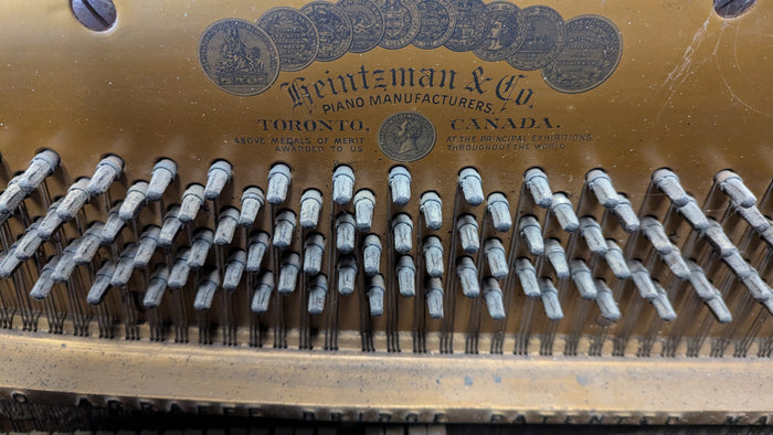 62.5"W Antique Piano