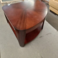 40"W Quarter Round Solid Wood Coffee Table
