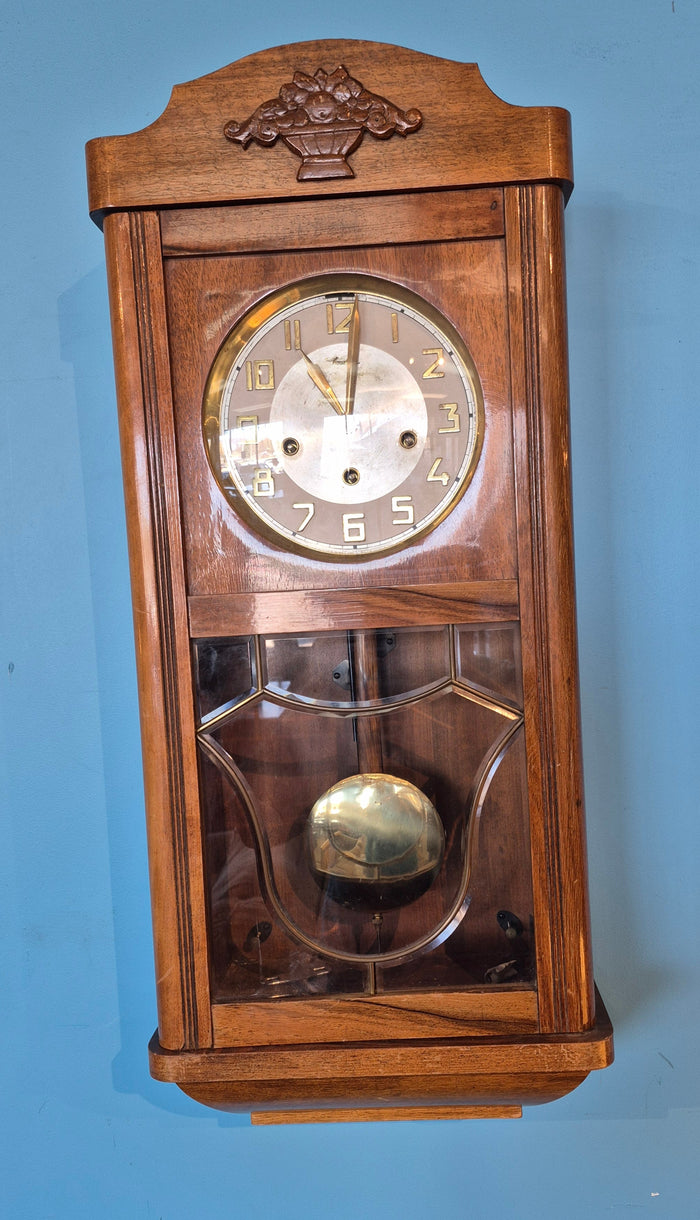Vintage 1930's Mauthe German Wall Clock