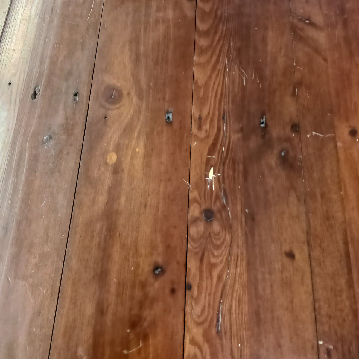 72"W Rustic Knotty Pine Dining Table