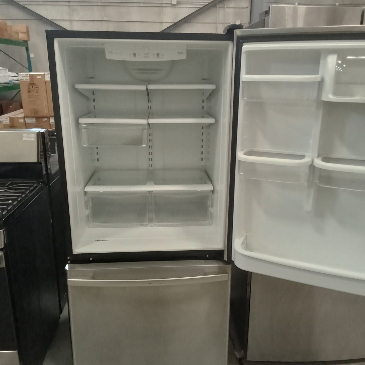 30"W Stainless Steel Fridge Freezer
