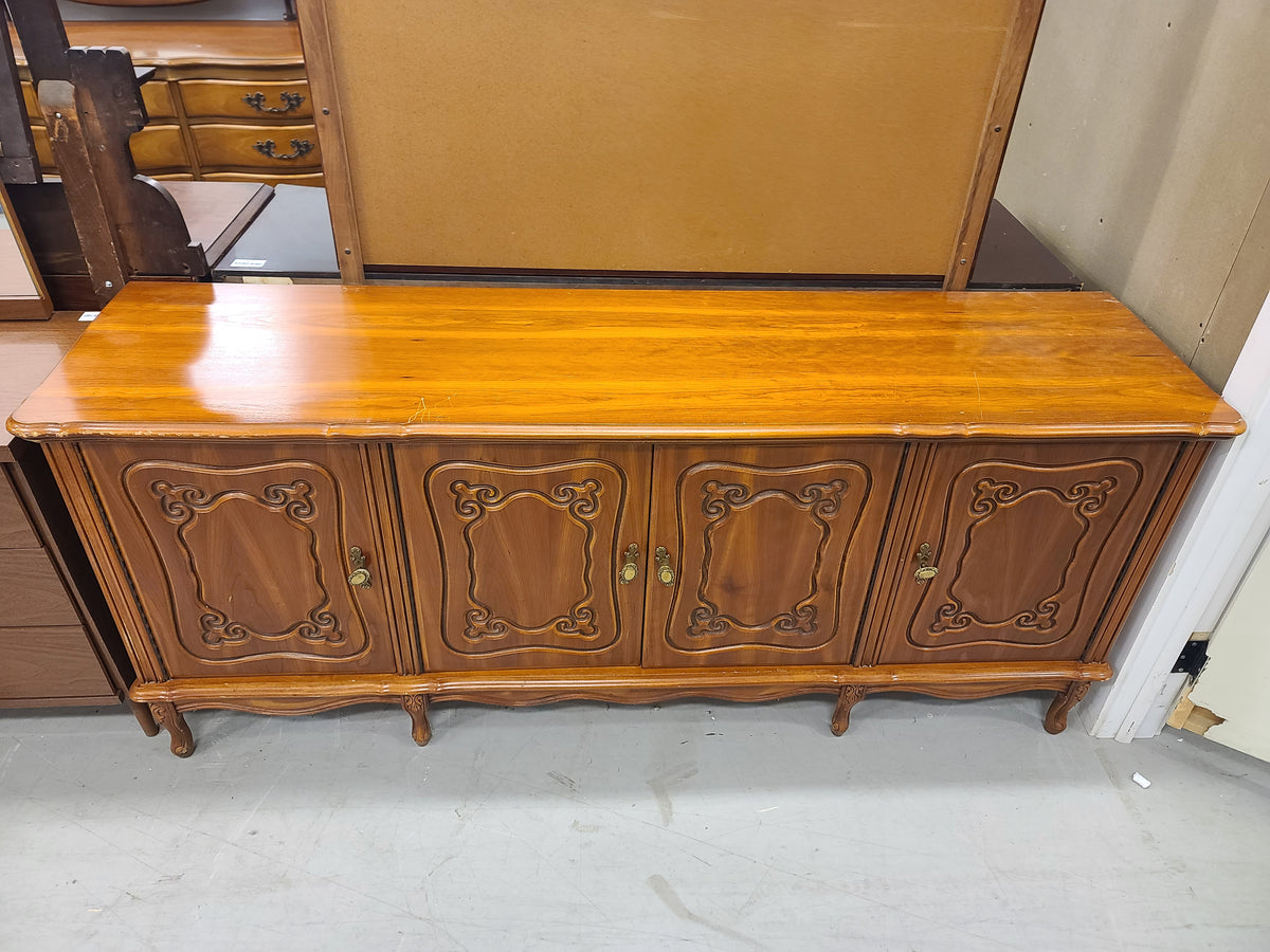 4-Drawer Light Brown Sideboard