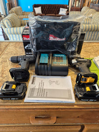 MAKITA 18V LXT BL Sub-Compact Hammer Drill-Driver & Impact Driver Kit w/2 Batteries (1.5Ah), Charger & Bag