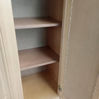 60"W Three Cupboard with Six Drawer Armoire