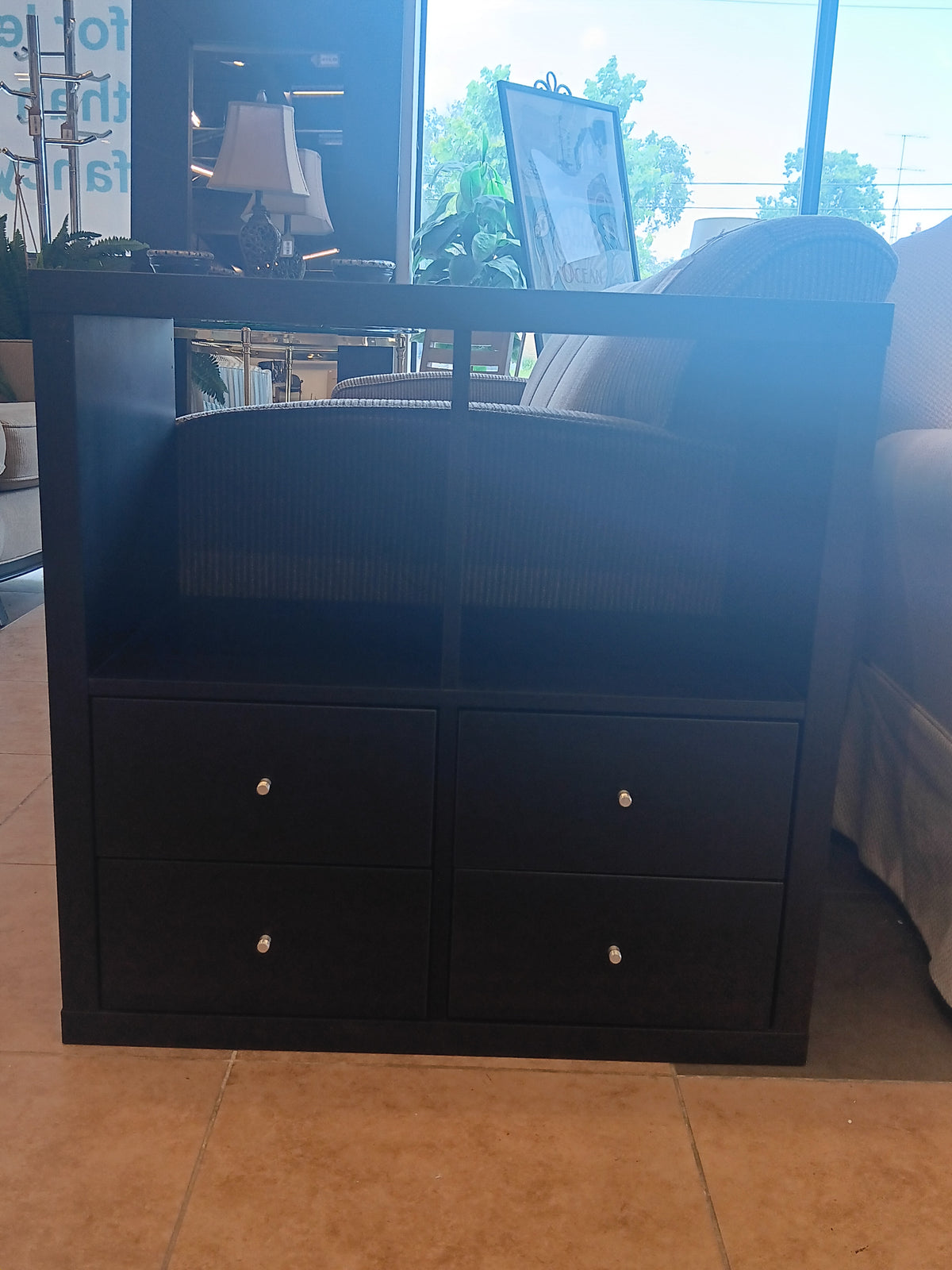 Cube Organizer Shelf With 4 Drawers