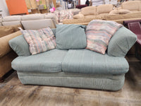 Light Blue Loveseat with Matching Cushions