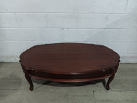 Mahogany Oval Coffee Table