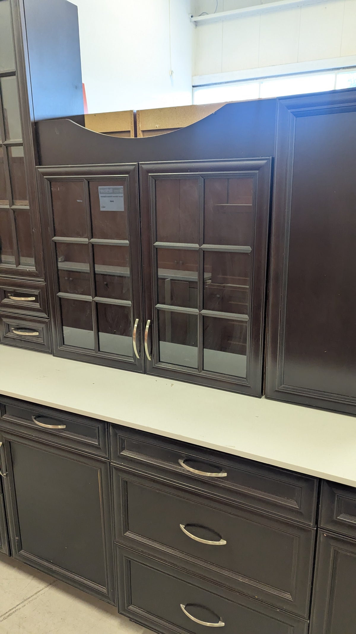 Set of 18 Dark Chocolate Kitchen Cabinets