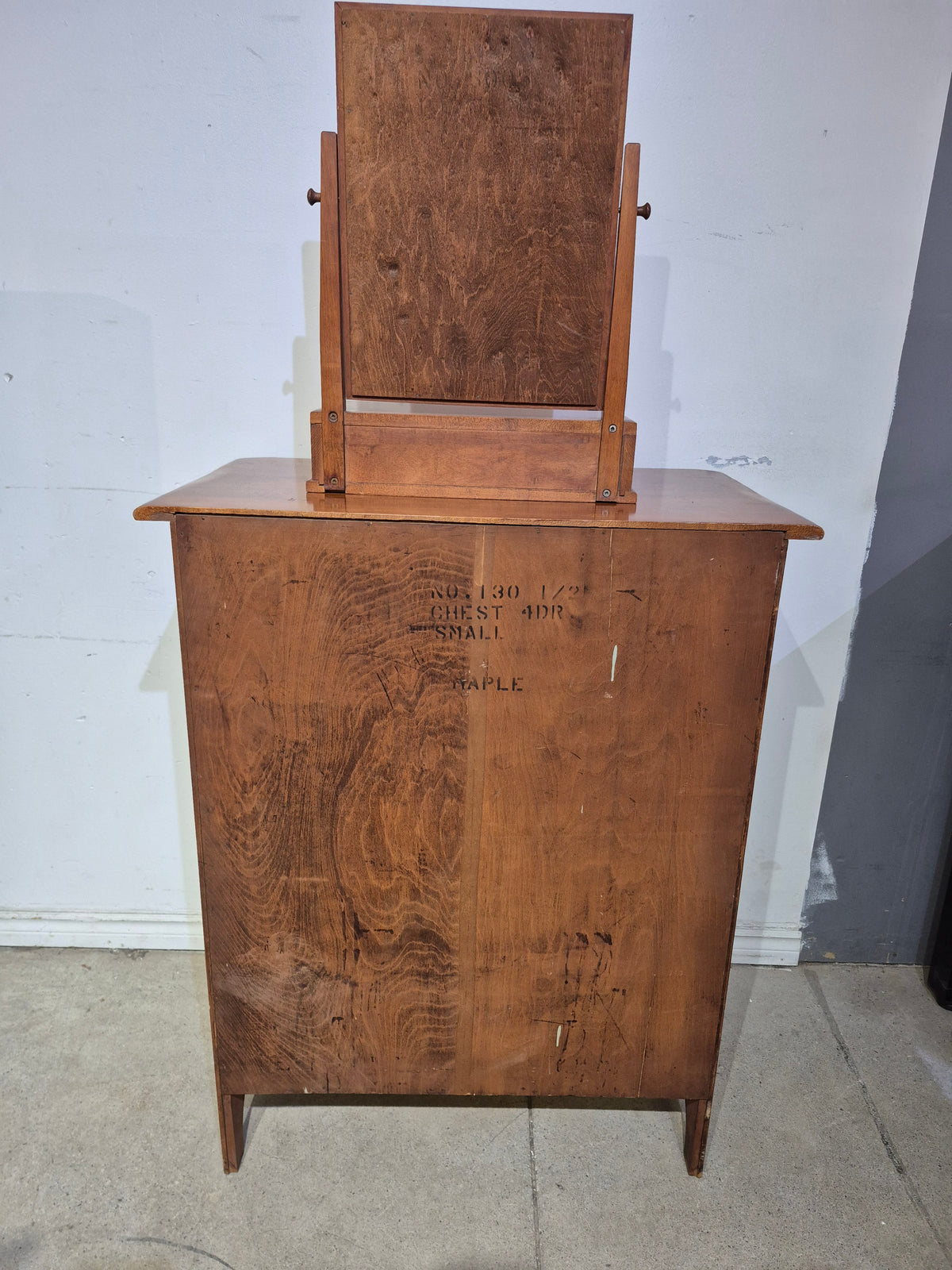 Chest of Drawers with Table Top Mirror