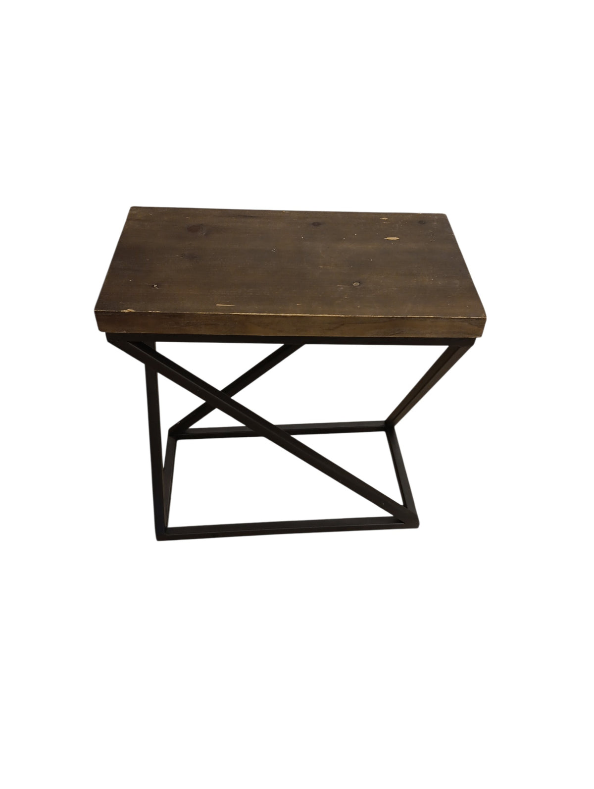 Industrial Rustic Accent Table Small