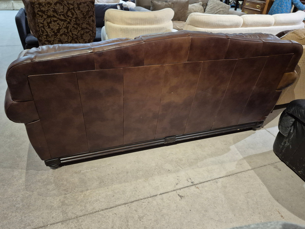 Brown Leather Sofa