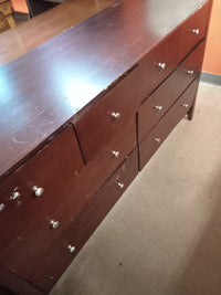 63.5"W Wooden 8-Drawer Dresser