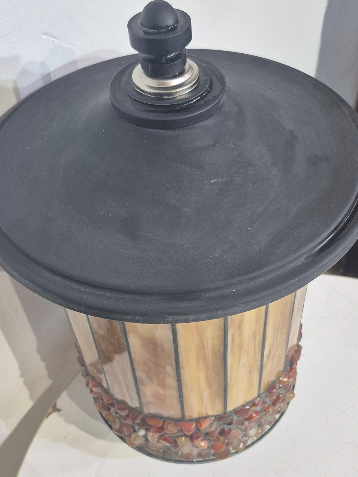 Stained Glass Post Lamp - - Post Not Included