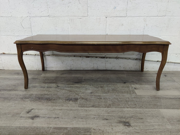 Wooden Elongated Coffee Table