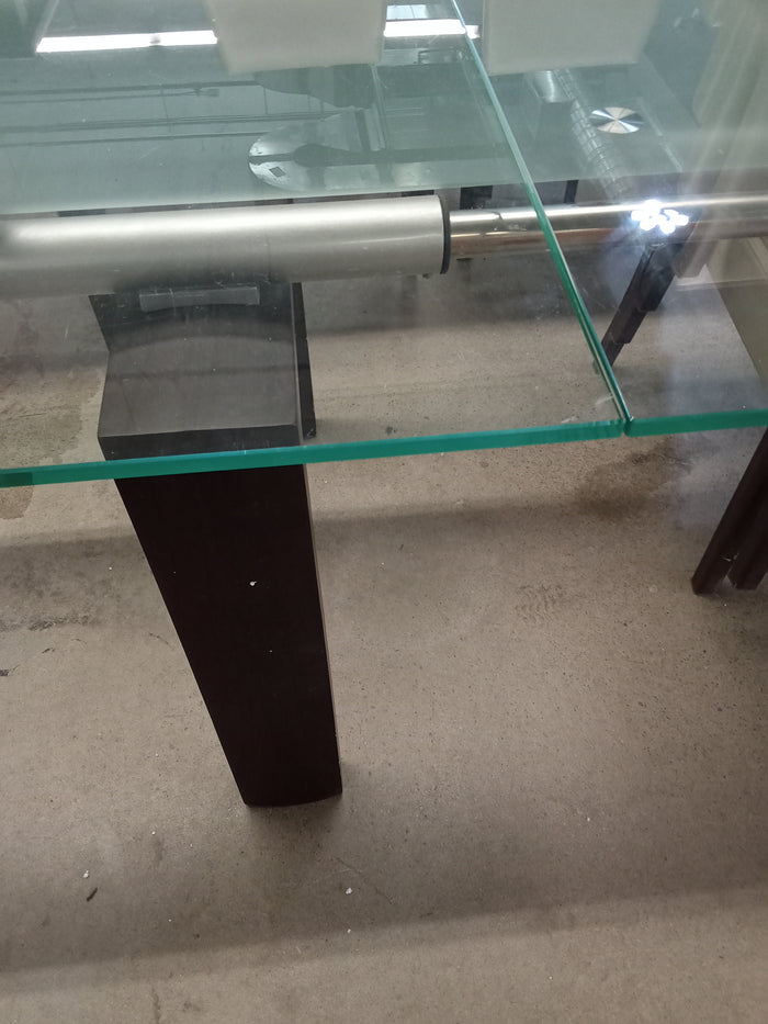 59"W Glass Dining Table