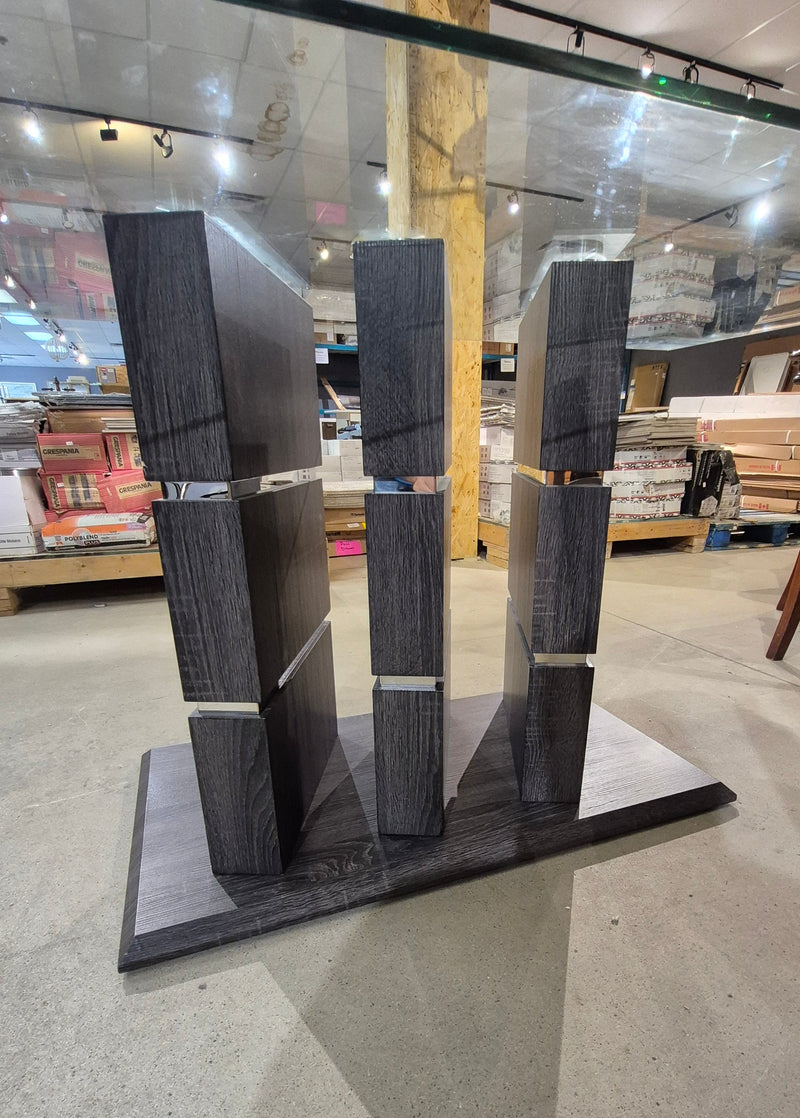Contemporary Tempered Glass Dining Table