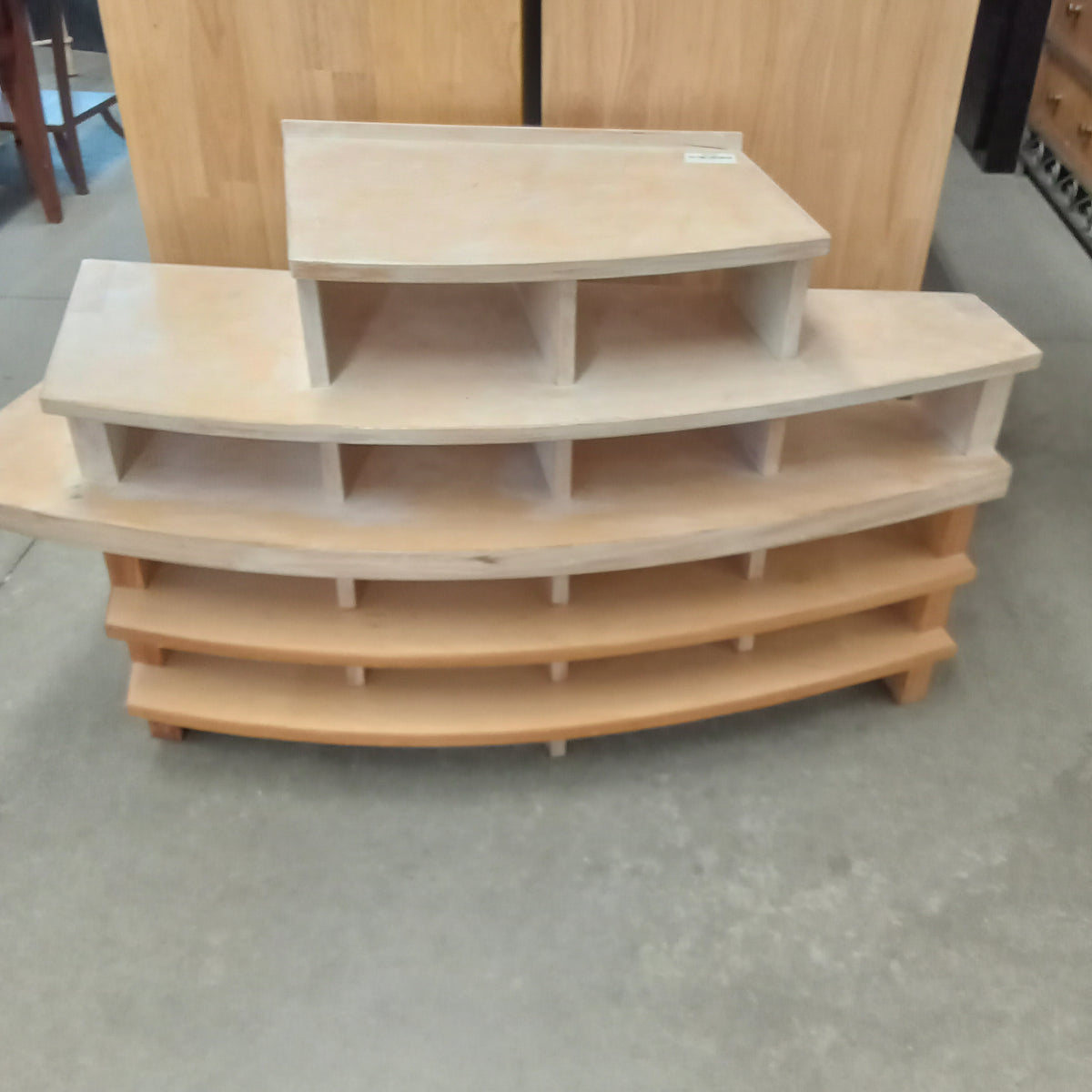 50"W Unique Multi-Tier Shelf Unit