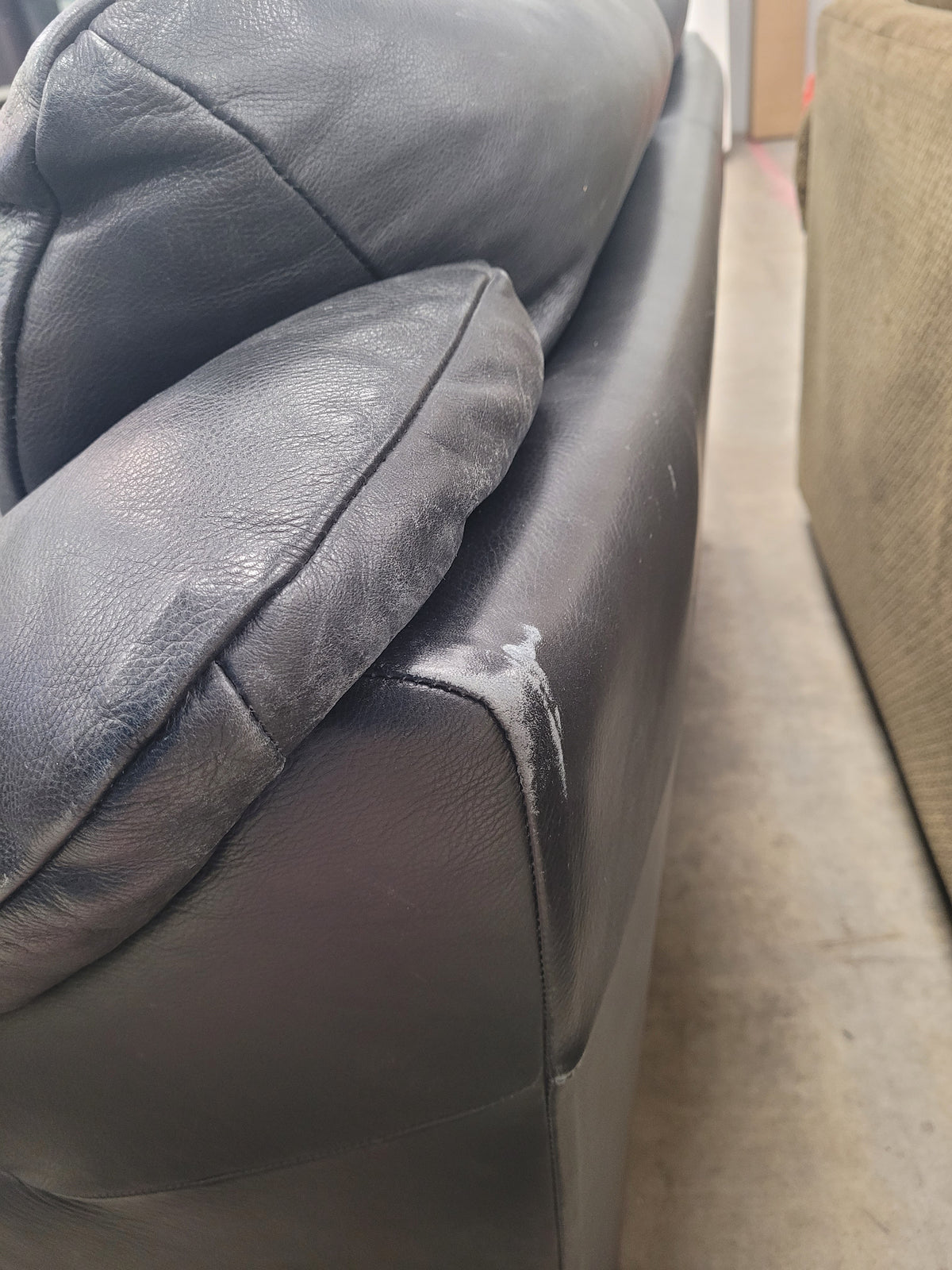 Black Leather Loveseat