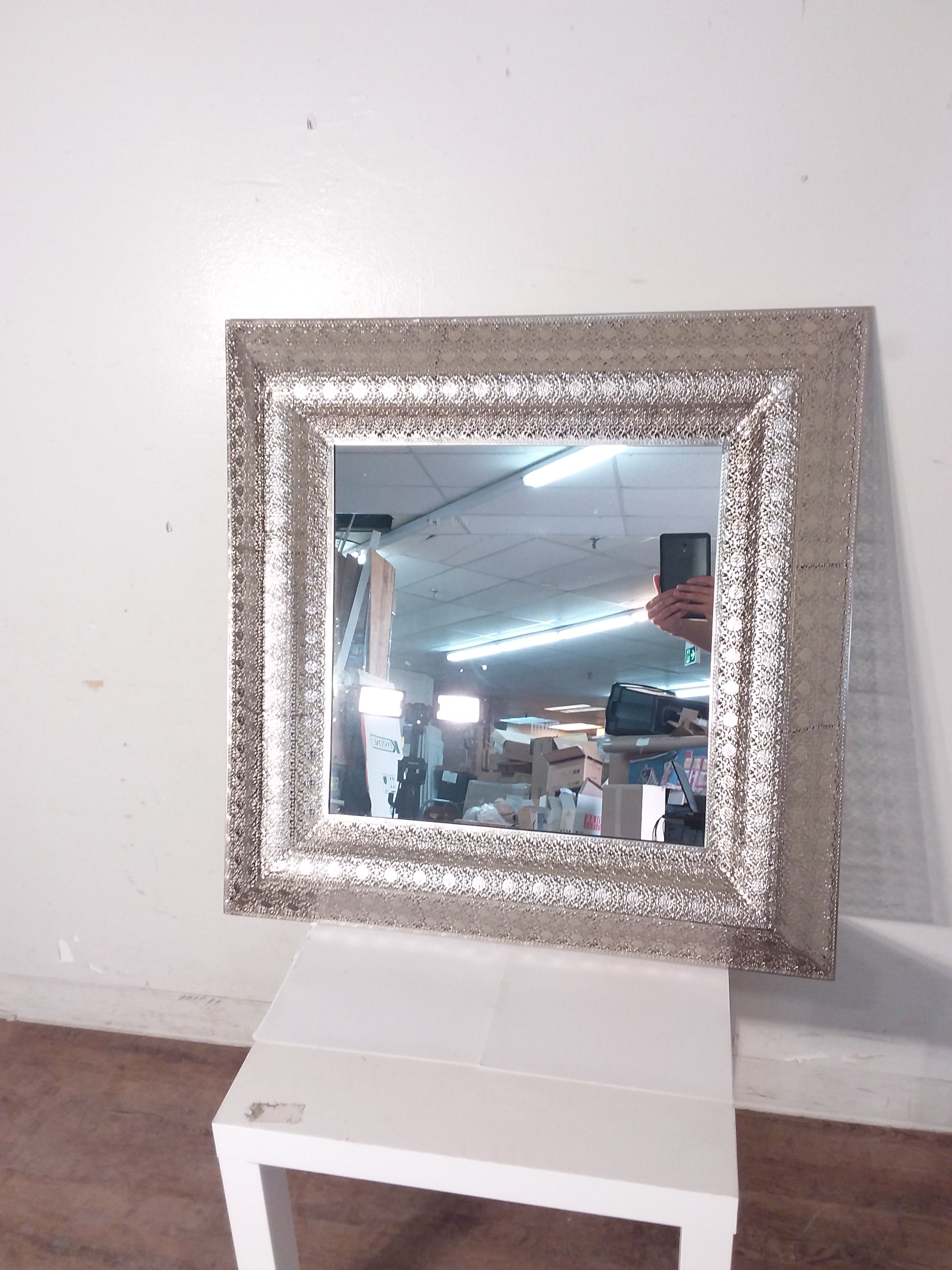 Stainless Steel Frame Mirror – Habitat ReStore GTA Stainless Steel Frame Mirror – Habitat ReStore GTA