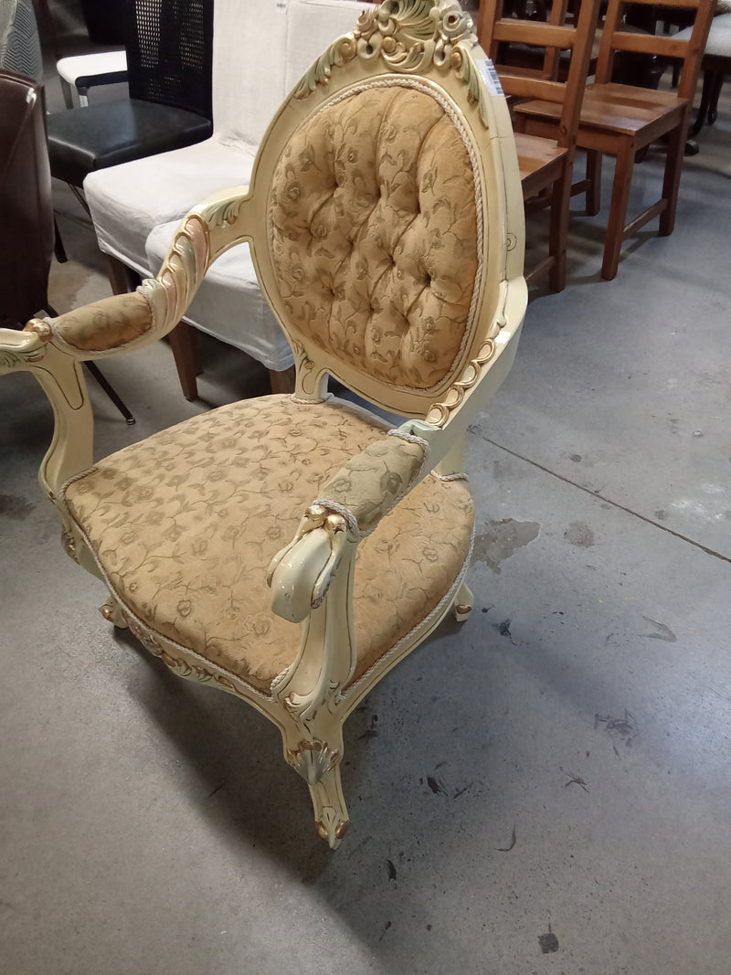 30"W Ornate Armchair