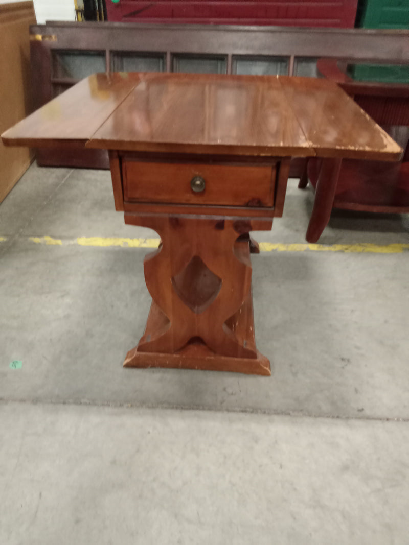 18"W Solid Wood Drop Leaf Table